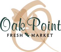 A theme logo of Oak Point Fresh Market